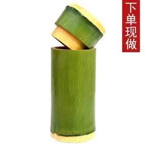 手工竹子制作茶叶杯